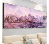 Diamond Painting Grande 180x60cm, Diamond Painting Adultos Palacio Cuadro Diamantes Paisaje Pintura Diamante Manualidades Niños, DIY Crystal Bordado Punto de Cruz Kit Completo, Decor Hogar 7X-657