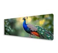 Diamond Painting Grande 20x60 cm, 5D Animal Diamond Painting Adultos Principiantes, Pintura de Diamante Pavo Real Punto de Cruz Kit, DIY Cristal Embroidery Manualidades para Decoración Hogar W0-539