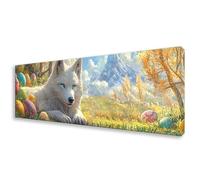 Diamond Painting Grande 20x60 cm, 5D Animal Diamond Painting Adultos Principiantes, Pintura de Diamante Lobo Punto de Cruz Kit, DIY Cristal Embroidery Manualidades para Decoración Hogar Regalo W0-579