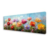 Diamond Painting Grande 20x60 cm, 5D Vistoso Diamond Painting Adultos Principiantes, Pintura de Diamante Flor Punto de Cruz Kit, DIY Cristal Embroidery Manualidades para Decoración Hogar Regalo W0-523