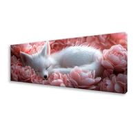 Diamond Painting Grande 20x60 cm, 5D Zorros Diamond Painting Adultos Principiantes, Pintura de Diamante Flor Punto de Cruz Kit, DIY Cristal Embroidery Manualidades para Decoración Hogar Regalo W0-561