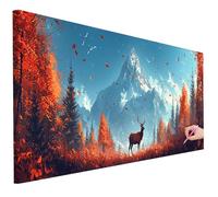 Diamond Painting Grande 250x100cm Diamond Painting Otoño Cuadro Diamantes Kit 5D DIY Paisaje Pintura de Diamantes Punto de Cruz Kit Manualidades para Adultos Cristal Art para Regalo Home Decor L-75