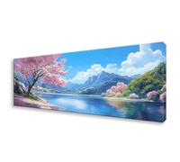 Diamond Painting Grande 30x90 cm, 5D Árbol Diamond Painting Adultos Principiantes, Pintura de Diamante Montaña Punto de Cruz Kit,DIY Cristal Embroidery Manualidades para Decoración Hogar Regalo W0-863