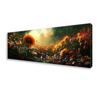 Diamond Painting Grande 40x120 cm, 5D Flor Diamond Painting Adultos Principiantes, Pintura de Diamante Paisaje Punto de Cruz Kit,DIY Cristal Embroidery Manualidades para Decoración Hogar Regalo W0-529