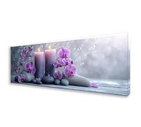 Diamond Painting Grande 40x120 cm, 5D Orquídea Diamond Painting Adultos Principiantes, Pintura de Diamante Vela Punto de Cruz Kit, DIY Cristal Embroidery Manualidades para Decoración Hogar W0-235