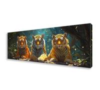 Diamond Painting Grande 40x120 cm, 5D Tigre Diamond Painting Adultos Principiantes, Pintura de Diamante Animal Punto de Cruz Kit,DIY Cristal Embroidery Manualidades para Decoración Hogar Regalo W0-885