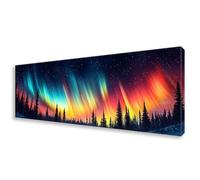 Diamond Painting Grande 50x150 cm, 5D Aurora Diamond Painting Adultos Principiantes, Pintura de Diamante Paisaje Punto de Cruz Kit, DIY Cristal Embroidery Manualidades para Decoración Hogar W0-527