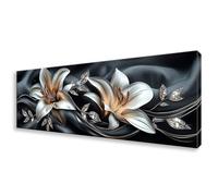 Diamond Painting Grande 60x180 cm, 5D Abstracto Diamond Painting Adultos Principiantes, Pintura de Diamante Flor Punto de Cruz Kit, DIY Cristal Embroidery Manualidades para Decoración Hogar W0-743