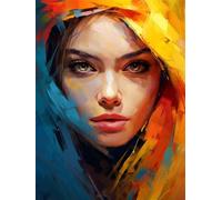 Diamond Painting Grande 60x90cm, DIY Diamond Painting Misterio, 5D Pintura de Diamante Madam Manualidades para Adultos, Pintar con Diamantes Diamond Art Kit Completo para Decoración de Pared -YZ1173