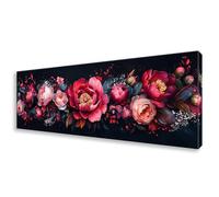 Diamond Painting Grande 70x210 cm, 5D Peonía Diamond Painting Adultos Principiantes, Pintura de Diamante Flor Punto de Cruz Kit, DIY Cristal Embroidery Manualidades para Decoración Hogar Regalo W0-535