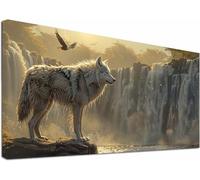 Diamond Painting Grande 80x160cm, 5D Diamond Painting Adultos Lobo, DIY Manualidades Adultos RíO, Cuadro Diamantes Punto de Cruz Cristal Bordado, Pintura de Diamante para Decoración Hogar 0-8134