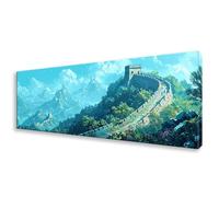 Diamond Painting Grande 80x240 cm, 5D Gran Muralla Diamond Painting Adultos, Pintura de Diamante Paisaje Punto de Cruz Kit Completo, DIY Cristal Embroidery Manualidades para Decoración Hogar W0-853