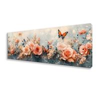 Diamond Painting Grande 90x270 cm, 5D Mariposa Diamond Painting Adultos Principiantes, Pintura de Diamante Flor Punto de Cruz Kit, DIY Cristal Embroidery Manualidades para Decoración Hogar W0-531
