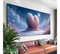 Diamond Painting Grande Amar Pintura de Diamante Adultos Flor Diamond Art Kit, 5D DIY Redondo Cristal Bordado Punto de Cruz Painting, Manualidades Adultos para Decoracion Hogar Regalos 175x70 cm E-8