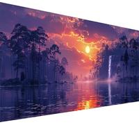 Diamond Painting Grande Atardecer, 5D Diamond Painting Adultos RíO, DIY Manualidades Adultos, Dibujos con Diamantes Punto de Cruz Kits, Pintura Diamante para Decoración Hogar Reglo 50x100cm 2-5133