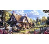 Diamond Painting Grande Cabaña Diamond Painting Adultos Arte 50x100cm Cuadros de Diamantes Kit Flor Pintura Diamante Redondo Completo Arte Manualidades for Para DecoracióN de Pared del Hogar CJ0P-988