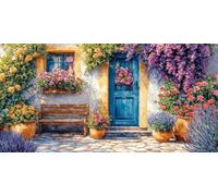 Diamond Painting Grande Cabaña Diamond Painting Adultos Arte 55x110cm Cuadros de Diamantes Kit Paisaje 4 Pintura Diamante Redondo Completo Arte Manualidades for Para DecoracióN Pared Hogar CJ0P-1018