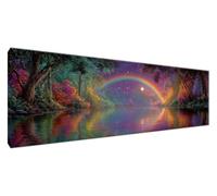 Diamond Painting Grande Diamond Painting Cielo Estrellado DIY Cuadros Diamantes Paisaje Kit de Pintura Diamante Adultos Principiantes Manualidades Adultos Mosaic o Decoracion Regalo 35x105 cm G2-386