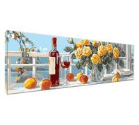 Diamond Painting Grande Diamond Painting Rosa DIY Cuadros Diamantes Copa De Vino Kit de Pintura Diamante Adultos Principiantes Manualidades Adultos Mosaico Decoracion Pared, Regalo 180 x 60 G2-384