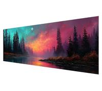 Diamond Painting Grande Kit Bordado, 5D Diamond Painting Adultos Abstracto, Pintura Diamante Kit Punto de Cruz, DIY Paisaje Punto de Cruz Kit Completo, Decoración Mosaicos Manualidades 50x150cm Q-72