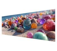 Diamond Painting Grande Kit Bordado, 5D Diamond Painting Adultos Color, Pintura Diamante Kit Punto de Cruz, DIY Playa Punto de Cruz Kit Completo, Decoración de Pared Mosaicos Manualidades 30x90cm Q-60