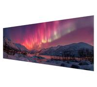 Diamond Painting Grande Kit Bordado, 5D Diamond Painting Adultos Invierno, Pintura Diamante Kit Punto de Cruz, DIY Aurora Punto de Cruz Kit Completo, Decoración de Mosaicos Manualidades 30x90cm Q-92