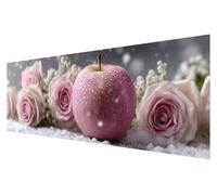 Diamond Painting Grande Kit Bordado, 5D Diamond Painting Adultos Manzana, Pintura Diamante Kit Punto de Cruz, DIY Rosa Punto de Cruz Kit Completo, Decoración de Mosaicos Manualidades 50x150cm Q-00