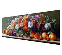 Diamond Painting Grande Kit Bordado, 5D Diamond Painting Adultos Planta, Pintura Diamante Kit Punto de Cruz, DIY Flor Punto de Cruz Kit Completo, Decoración de Pared Mosaicos Manualidades 30x90cm Q-40