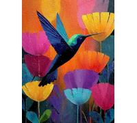 Diamond Painting Historietas Dibujos Con Diamantes, DIY Pintura De Diamantes Para Adultos, Flores Diamond Painting Kit Completo Cristal Mosaico Manualidades Para Decoración Hogar 90x120cm - 1F975