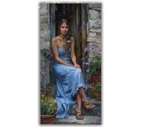 Diamond Painting Imagen Diamond Painting Grande XXL 5D Mujer Kit Manualidades Adultos, DIY Punto de Cruz Cristal Art, Diamantes Redondos, Actividad Antiestrés Relax, Regalo Creativo Zen 30x60cm Y1-958