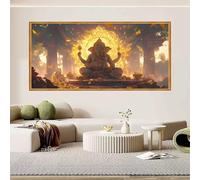 Diamond Painting India 100x200cm, Diamond Painting Niños Ganesha, DIY Pintar con Diamantes Punto de Cruz Kit Completo, Pintura Diamante Adultos Manualidades Niños Kit Bordado para Decoración O-688X
