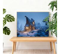 Diamond Painting Invierno 90x60cm 2025 Pintura Diamante Rural Gran Diamond Painting Adultos,Cuadros de Diamantes Bordado Manualidades Kit Regalos para Mujer,DIY Diamantes Art Regalos Originales I-K692