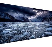 Diamond Painting Invierno Pintura Diamante Río Diamond Painting Adultos Niños 5D Strass Punto de Cruz Puzzle de Diamantes Manualidades Kit para Decoración de Pared del Hogar Regalos 60x120cm l9-17x