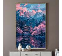 Diamond Painting Japón 30x40 cm Punto de Cruz Kit Completo, Tokio Pintura Diamante Adultos, Full Drill Pintar con Diamantes DIY Paint By Numbers Adultos 5d Diamond Painting Kit, Decoracion Hogar S269