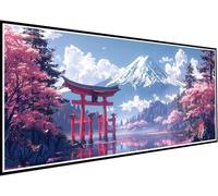 Diamond Painting Japón Diamond Painting Kit Completo, 5D Pintura Diamante Paisaje Manualidades Adultos, DIY Pintura de Diamante Art Rhinestones Punto de Cruz Bordado para Decoración Hogar 35x80cm 26-B