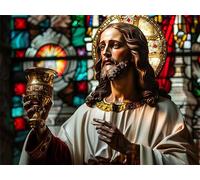 Diamond Painting Jesús Diamond Painting Niños 30 x 25 cm, 5D Pintura Diamante Adultos Kit Completo, Manualidades Adultos DIY Bordado Mosaico Kit, Diamante Para Decoración de Hogar (Misterioso) 844z-s