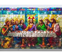 Diamond Painting Jesús Diamond Painting Niños 30x25cm, 5D Pintura Diamante Adultos Kit Completo, Manualidades Adultos DIY Bordado Mosaico Kit, Diamante Para Decoración de Hogar (La Última Cena) 851z-s