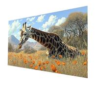 Diamond Painting Jirafa 200x100CM, Pintura Diamante Animal, 5D Pintar por Numeros con Diamantes, Punto de Cruz Pintura Diamantes de Imitación de Cristal Artes, Diamond Painting Kit, Regalo model-742