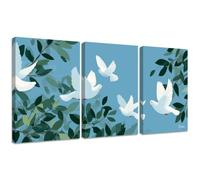 Diamond Painting Kit Animal, 3pcs Set 5D Bricolaje Diamond Painting 50x65cm Paloma Taladro Completo Cuadrado Cristal Bordado Punto de Cruz, Diamante Pinturas Lienzo Artes Decoración de Hogar 2S-1416