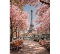 Diamond Painting Kit Ciudad Diamond Painting Adultos Torre 5D Manualidades Adultos, 70x95 cm DIY Punto de Cruz Cuadro Diamantes, Cristal Art Pintura Diamante Kit Completo, Decoracion Hogar -TL7539