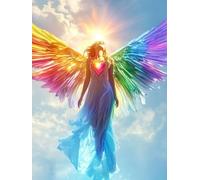 Diamond Painting Kit Completo 5D, Color de las alas Taladro Redondo, Lienzo Impermeable, Dibujos con Diamantes, Manualidades para Niños y Adultos, Decoración Hogareña, 90x120cm, Kit Diamantes J-65