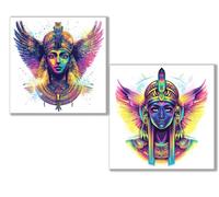 Diamond Painting Kit Completo, 5D Kits de Pintura de Diamantes, 2 pcs Diamante Pintura Ángel ala, DIY Diamond Painting para Niños y Adultos Principiantes, Decoración Hogar Regalo 80x80cm 0D-888