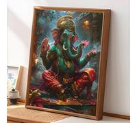 Diamond Painting Kit Completo Abstracto, Dios Pintura de Diamante Adultos, 5D Punto de Cruz Diamante, DIY Cuadro Diamante Mosaico Art, Rhinestones Bordado Artesanía, Decoración Regalo 60x90cm Q-O456