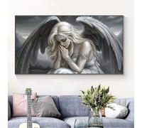 Diamond Painting Kit Completo Ángel, 5D Chica Pintura de Diamante Adultos, DIY Bordado Punto de Cruz Cuadros de Diamantes, para Decoración de La Pared Del Hogar, Oficinas, Regalos Manualidades B-3493