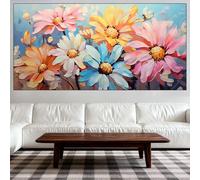 Diamond Painting Kit Completo, Diamond Painting Adultos Grande Tamaño 40x80cm, DIY Abstracto Pintura de Diamantes, Cuadros con Diamantes Punto de Cruz de Mosaico, Decoración Salón (Flor) QL-990