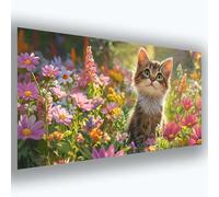 Diamond Painting Kit Completo - Diamond Painting Gato, Cuadro Diamantes Manualidades Adultos, DIY Pintar con Diamantes 5D Rural (3) Pintura de Diamante, Regalos y Decoracion Hogar 100x200cm 0u-736