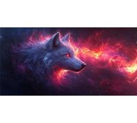 Diamond Painting Kit Completo, DIY Manualidades Adultos, Diamond Painting animal, Punto de Cruz Diamante Art Crafts Lobo Patrón, Pintura Diamante Embroidery Kit, Home Decoration Hogar 40x80cm Z-937