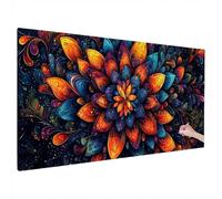 Diamond Painting Kit Completo, DIY Manualidades Adultos, Diamond Painting Mandala, Punto de Cruz Diamante Art Crafts Abstracto Patrón, Pintura Diamante Embroidery Kit, Home Decoration 110x50cm Q-95