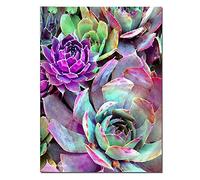 Diamond Painting Kit Completo Flores coloridas,5D DIY Pintura Diamante Grande Adultos Niños Cristal Rhinestone Bordado Punto de Cruz Mosaico Art Crafts for Home Wall Decor Gifts Round Drill 70x90cm