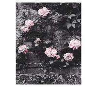 Diamond Painting Kit Completo Jardín de flores de rosas,5D DIY Pintura Diamante Grande Adultos Niños Cristal Rhinestone Bordado Punto de Cruz Art Crafts for Home Wall Decor Gifts Round Drill 40x50cm